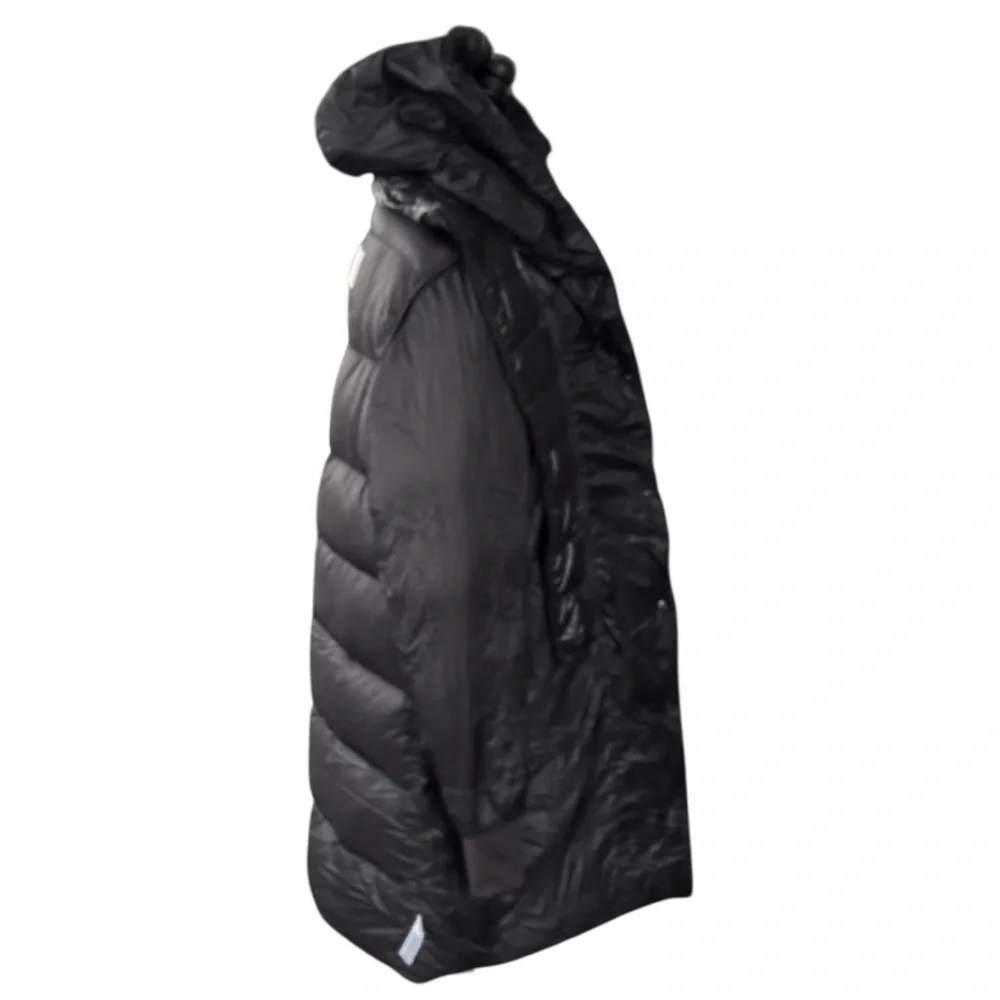 Athleta Lofty Down Long Winter Puffer Coat Black | Large - Picture 8 of 15